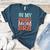 In My Baseball Mom Era Lover Groovy Retro Mother's Day Women's Heather T-Shirt Heather Deep Teal