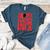 In My Baseball Mom Era Red Women's Heather T-Shirt Heather Deep Teal