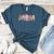 Baseball Mom With Pink Bow Women's Heather T-Shirt Heather Deep Teal