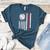 Baseball MOM USA American Flag Patriotic Mama Mother's Day For Women Kids Men Women's Heather T-Shirt Heather Deep Teal