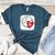 Bleached Custom Baseball Mom Number 7 Heart For Mom Women's Heather T-Shirt Heather Deep Teal