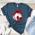 Custom Baseball Mom Number 7 Heart For Mom Mommy Women's Heather T-Shirt Heather Deep Teal