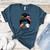 Football Mom Baseball Mom Life Messy Bun Mom Of Both Women's Heather T-Shirt Heather Deep Teal