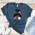 Football Mom Baseball Mom Of Both Messy Bun Mother's Day Women's Heather T-Shirt Heather Deep Teal Football Mom Baseball Mom Of Both Messy Bun Mother's Day Women's Heather T-Shirt Heather Deep Teal