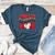 Loud Proud Baseball Mom Red Team Leopard Baseball Mom Squad Women's Heather T-Shirt Heather Deep Teal