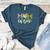 Mom Of Both Softball Baseball Mom Women's Heather T-Shirt Heather Deep Teal
