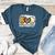 Peace Love Baseball Mom Leopard Print Mother's Day Women's Heather T-Shirt Heather Deep Teal