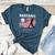 Proud Baseball MOM USA American Flag Family Game Day Women's Heather T-Shirt Heather Deep Teal