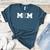 Women Baseball Mom Women's Heather T-Shirt Heather Deep Teal