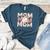 Women's Retro Baseball Mama Distressed Baseball Mom Life Women's Heather T-Shirt Heather Deep Teal