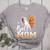Ball Mom Heart Basketball Baseball Mom Premium Women's Heather T-Shirt Athletic Heather