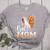 Ball Mom Heart Basketball Baseball Mom Women's Heather T-Shirt Athletic Heather Ball Mom Heart Basketball Baseball Mom Women's Heather T-Shirt Athletic Heather