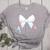 Baseball Bow Baseball Mom Women Baseball Mama Premium Women's Heather T-Shirt Athletic Heather