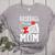 Baseball Cheer Mom Cheerleading Cheerleader Baseball Mom Women's Heather T-Shirt Athletic Heather