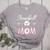 Baseball Mom Birthday Sport Baseball Sport Matching Family Women's Heather T-Shirt Athletic Heather