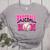 BASEBALL MOM BREAST CANCER RIBBON PINK SPORTS MOM Women's Heather T-Shirt Athletic Heather