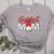 Baseball Mom Coquette Pink Bow Baseball Mama Premium Women's Heather T-Shirt Athletic Heather