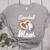 Baseball Mom Grandma Leopard Baseball Lover Fan Women's Heather T-Shirt Athletic Heather