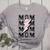 Baseball MOM Lightning Bolt Tshirt Retro Women's Heather T-Shirt Athletic Heather