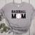 Baseball Mom Mommy Mama Mother's Day Women Retro Ball Sports Women's Heather T-Shirt Athletic Heather