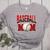 Baseball Mom Sports Red Women's Heather T-Shirt Athletic Heather Baseball Mom Sports Red Women's Heather T-Shirt Athletic Heather