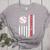 Baseball MOM USA American Flag Patriotic Mama Mother's Day For Women Kids Men Women's Heather T-Shirt Athletic Heather