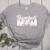 Baseball Mom Vintage Heart Present For Baseball Mama Women's Heather T-Shirt Athletic Heather