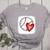 Bleached Custom Baseball Mom Number 7 Heart For Mom Women's Heather T-Shirt Athletic Heather