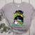 Brazil Baseball Mom Messy Bun Women's Heather T-Shirt Athletic Heather Brazil Baseball Mom Messy Bun Women's Heather T-Shirt Athletic Heather