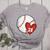 Custom Baseball Mom Number 28 Heart For Mom Mommy Women's Heather T-Shirt Athletic Heather Custom Baseball Mom Number 28 Heart For Mom Mommy Women's Heather T-Shirt Athletic Heather