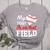 My Heart Is On That Field Baseball Player Baseball Mom Women's Heather T-Shirt Athletic Heather My Heart Is On That Field Baseball Player Baseball Mom Women's Heather T-Shirt Athletic Heather