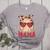 Heart Glasses Baseball Mama Baseball Mom Mother's Day Women's Heather T-Shirt Athletic Heather