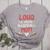 Loud Proud Baseball Mom Women's Heather T-Shirt Athletic Heather Loud Proud Baseball Mom Women's Heather T-Shirt Athletic Heather