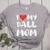I LOVE MY BASEBALL MOM Women's Heather T-Shirt Athletic Heather I LOVE MY BASEBALL MOM Women's Heather T-Shirt Athletic Heather