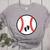 Pregnant Baseball Mom Pregnancy Announcement Baby Feet Belly Women's Heather T-Shirt Athletic Heather