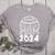 Senior Baseball MOM 2024 Graduation Caps Women's Heather T-Shirt Athletic Heather