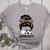 Soccer Baseball Mom Of Both Messy Bun Leopard Mother's Day Women's Heather T-Shirt Athletic Heather Soccer Baseball Mom Of Both Messy Bun Leopard Mother's Day Women's Heather T-Shirt Athletic Heather