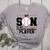 My Son Is My Favorite Baseball Player Baseball Mom Women's Heather T-Shirt Athletic Heather