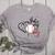 That's My Boy Leopard Heart Baseball Mom Women's Heather T-Shirt Athletic Heather That's My Boy Leopard Heart Baseball Mom Women's Heather T-Shirt Athletic Heather