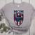 USA Mum Mother's Day Baseball Mom Women's Heather T-Shirt Athletic Heather