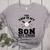 Yes This Is My Son Out There Baseball Mom Women's Heather T-Shirt Athletic Heather Yes This Is My Son Out There Baseball Mom Women's Heather T-Shirt Athletic Heather