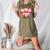 Baseball Mom Coquette Pink Bow Baseball Mom Women's Heather T-Shirt Heather Olive