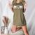Cute Baseball Mom Favorite Player Mother's Day Women's Heather T-Shirt Heather Olive
