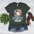 Artsy Baseball Mom Flowers Unique Game Day Ball Distressed Women's Heather T-Shirt Heather Forest Artsy Baseball Mom Flowers Unique Game Day Ball Distressed Women's Heather T-Shirt Heather Forest