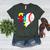 Autism Baseball Heart Autism Puzzle Baseball Mom Women's Heather T-Shirt Heather Forest Autism Baseball Heart Autism Puzzle Baseball Mom Women's Heather T-Shirt Heather Forest