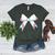 Baseball Bow Baseball Mom Women Baseball Mama Premium Women's Heather T-Shirt Heather Forest