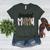 Baseball Mama Coquette Mother's Day Baseball Mom Vintage Women's Heather T-Shirt Heather Forest