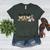 Baseball Mama Leopard Baseball Mom Mother's Day Women's Heather T-Shirt Heather Forest