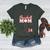 Baseball Mom 34 Number 34 Jersey Team Numbered Jersey Women's Heather T-Shirt Heather Forest