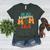 In My Baseball Mom Era Baseball Retro Groovy Mom Women's Heather T-Shirt Heather Forest